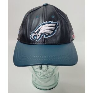 Vintage Logo Athletic Leather Philadelphia Eagles Adjustable Hat Made in USA